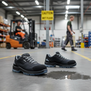 Premium Metal-Free Safety Shoe with Steel Toe Cap and Enhanced Comfort Features in Sizes 3-15