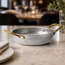 Commercial Balti Dishes Set of 6 with Brass Handles 150mm