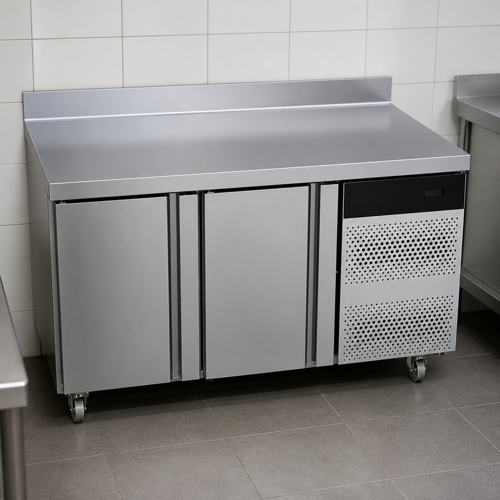Commercial Gastronorm Counter Fridge 2 Door 1/1GN 700L