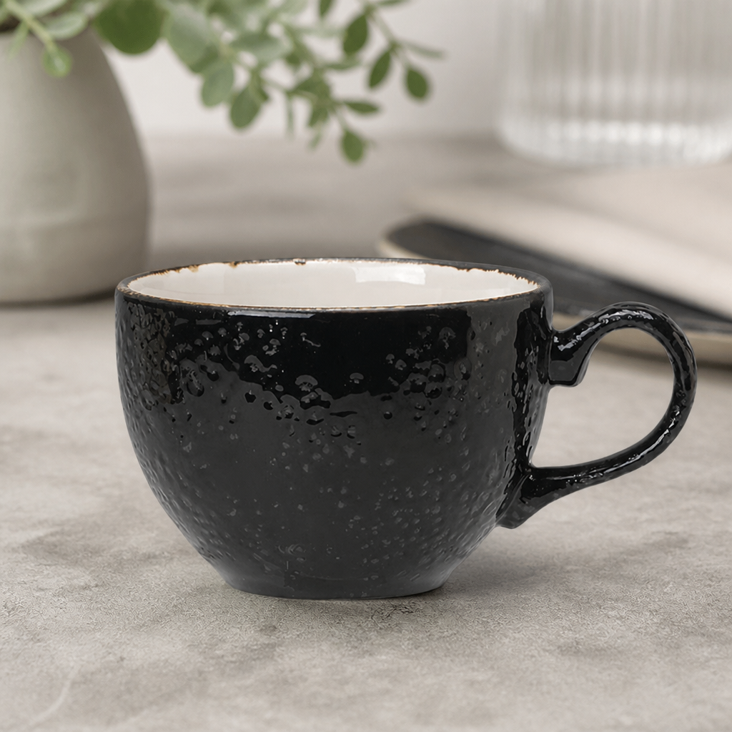 Commercial Liquorice Low Cups 228ml - 36 Pack Stylish Crockery