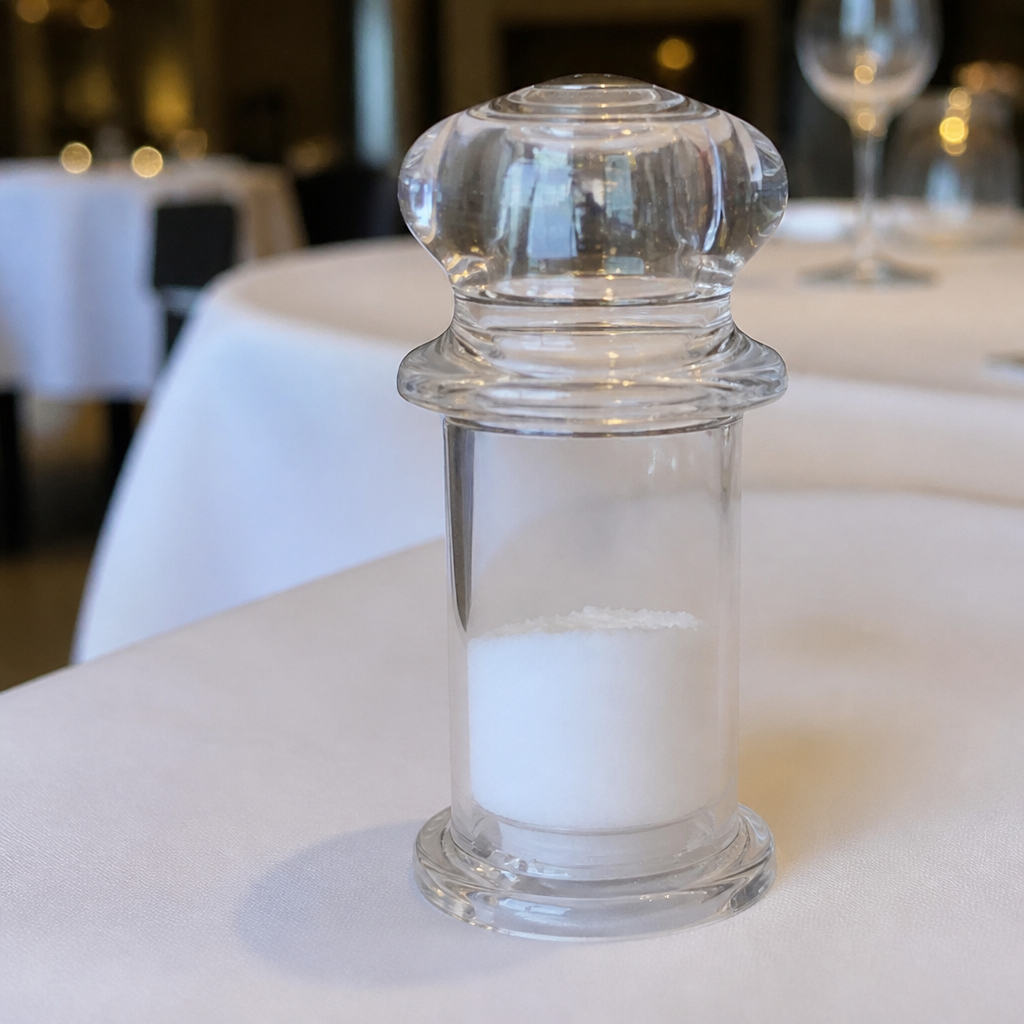 Commercial Acrylic Salt Shaker 125mm clear durable design