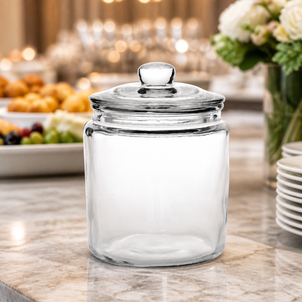 Commercial Biscotti Jar 3.8Ltr Vintage Glass Storage Container