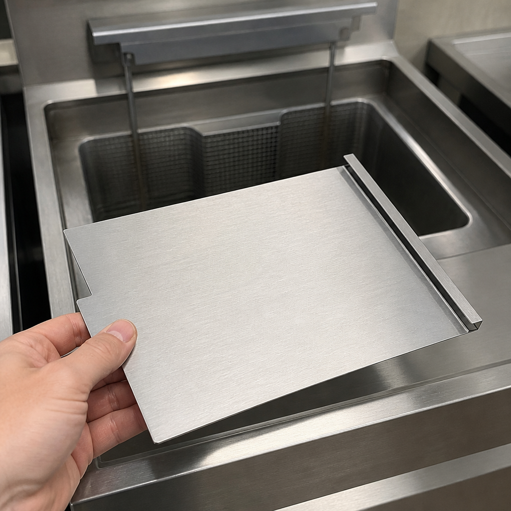 Commercial fryer lid replacement for single tank gas fryer