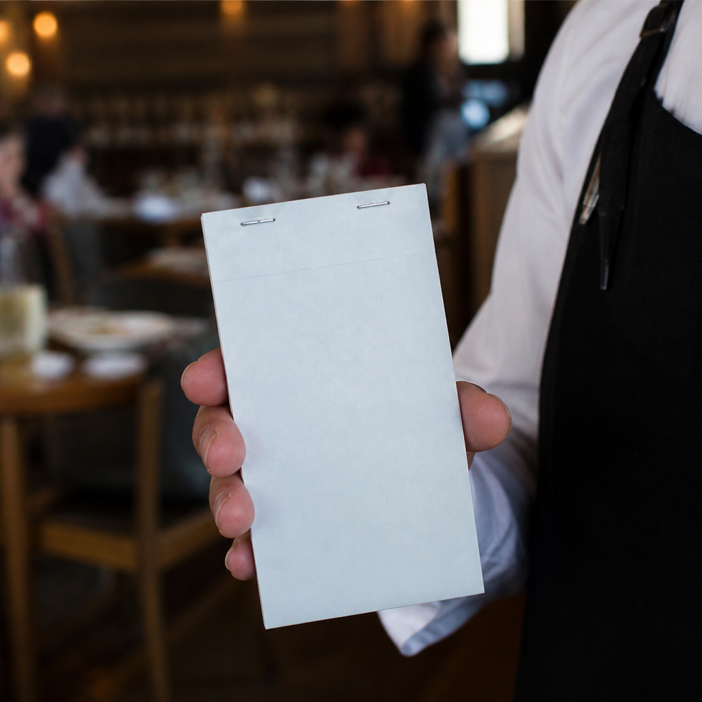 Commercial Carbonless Waiter Pad Duplicate 50 Pack 165x89mm
