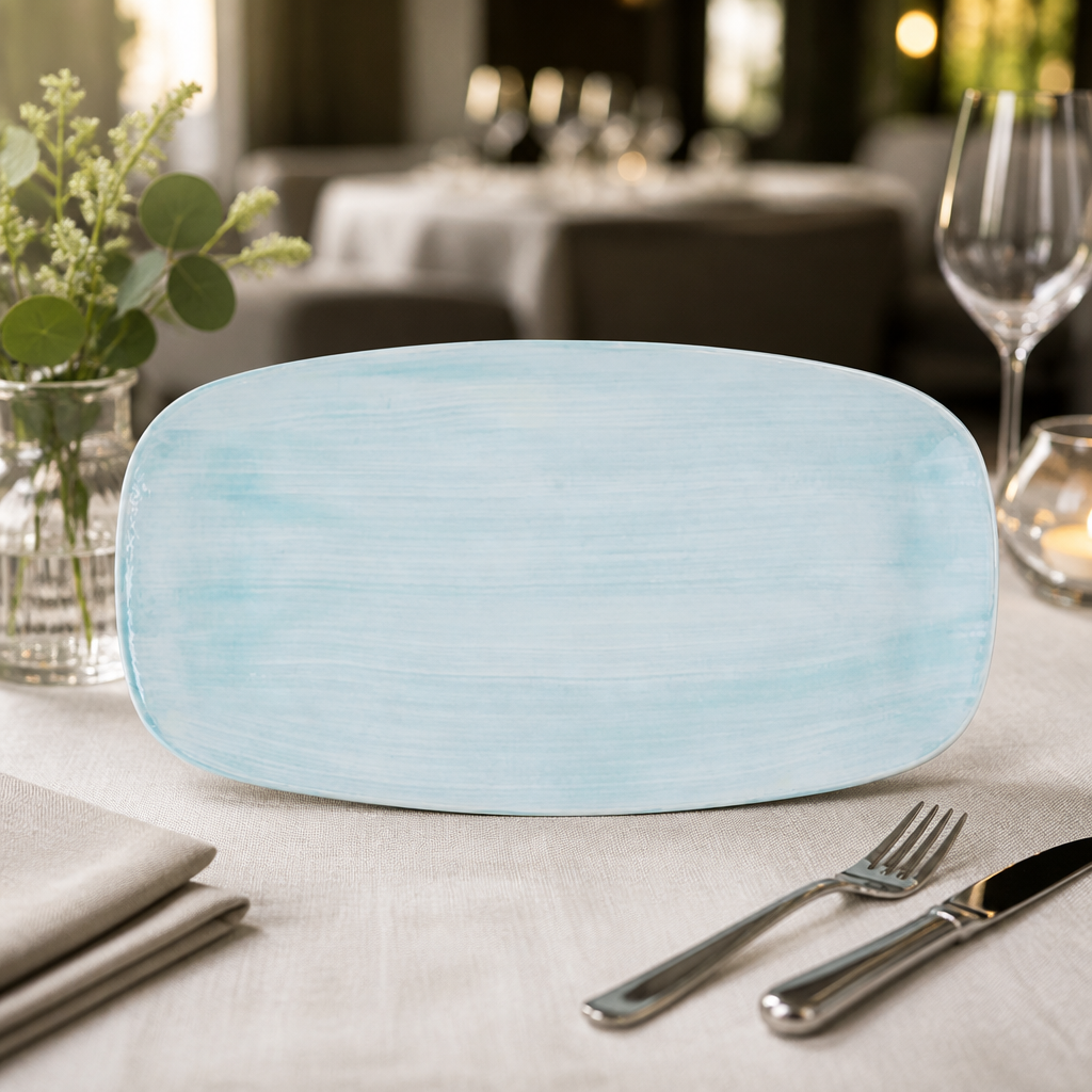 Commercial Oblong Plates 350x187mm Canvas 6 Pack