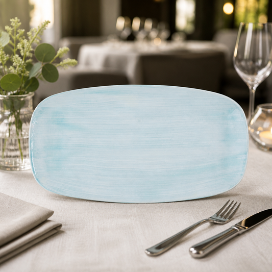 Commercial Oblong Plates 350x187mm Canvas 6 Pack