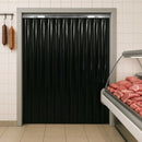 Pvc Strip Curtains Black – Hook-On, Blackout for Abattoirs