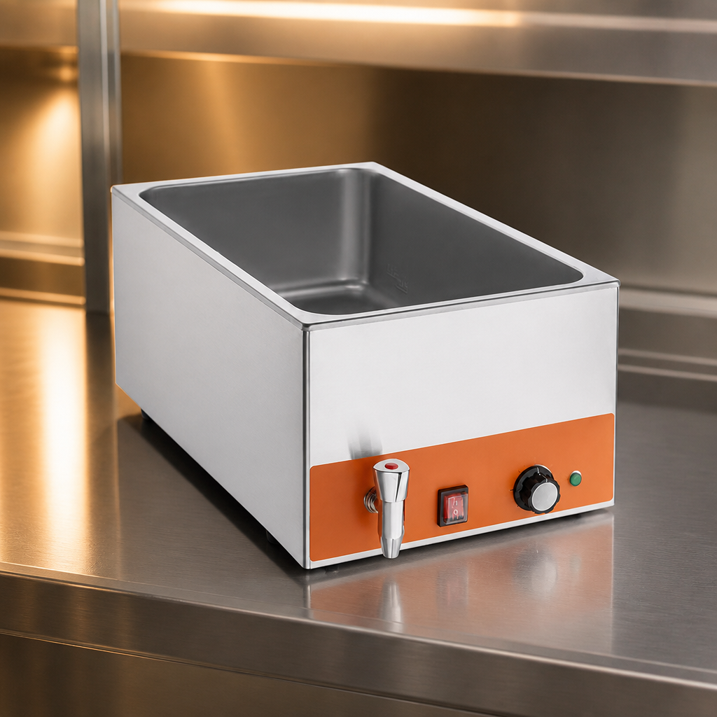 21Ltr Electric Commercial Bain Marie with Drain Tap