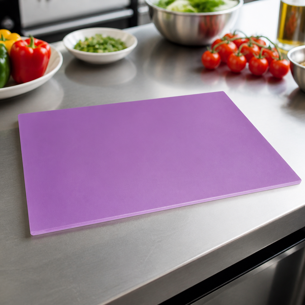Commercial Purple Chopping Board 600x450mm for Allergen Use