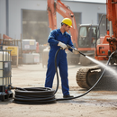 Premium Heavy Duty Hose Pipe 3/4" x 75M - Durable Black Construction for Contractors