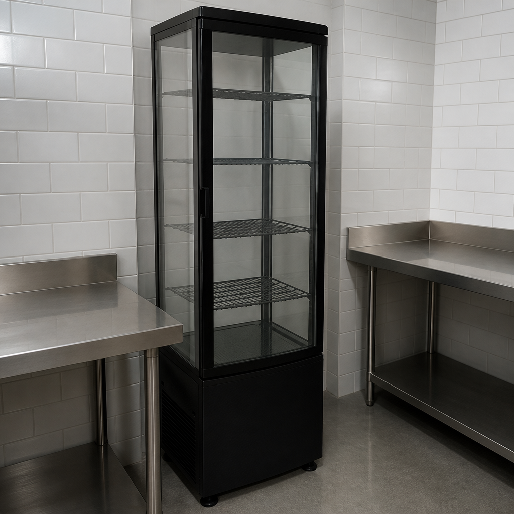 Commercial Curved Door Display Fridge 235Ltr Efficient