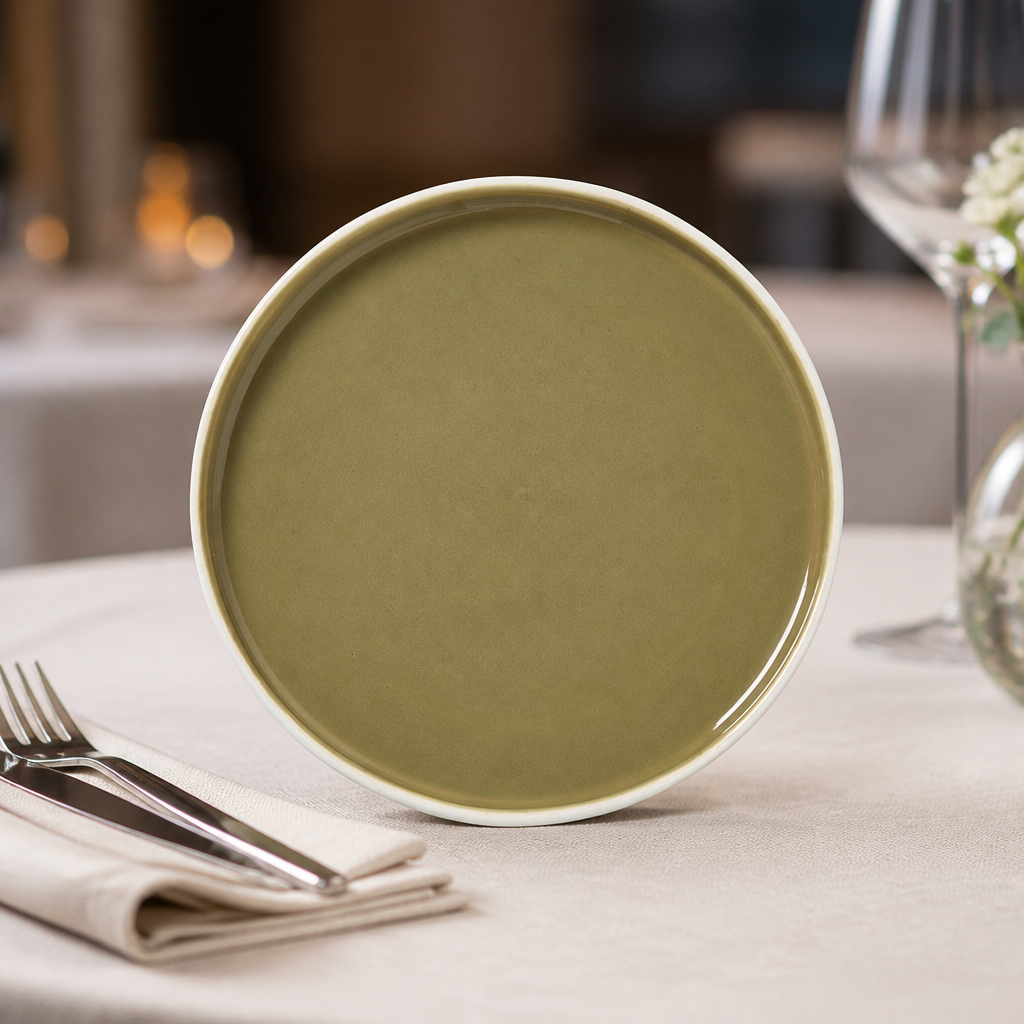 Commercial Stack Plates 202.5mm Olive 12 Pack