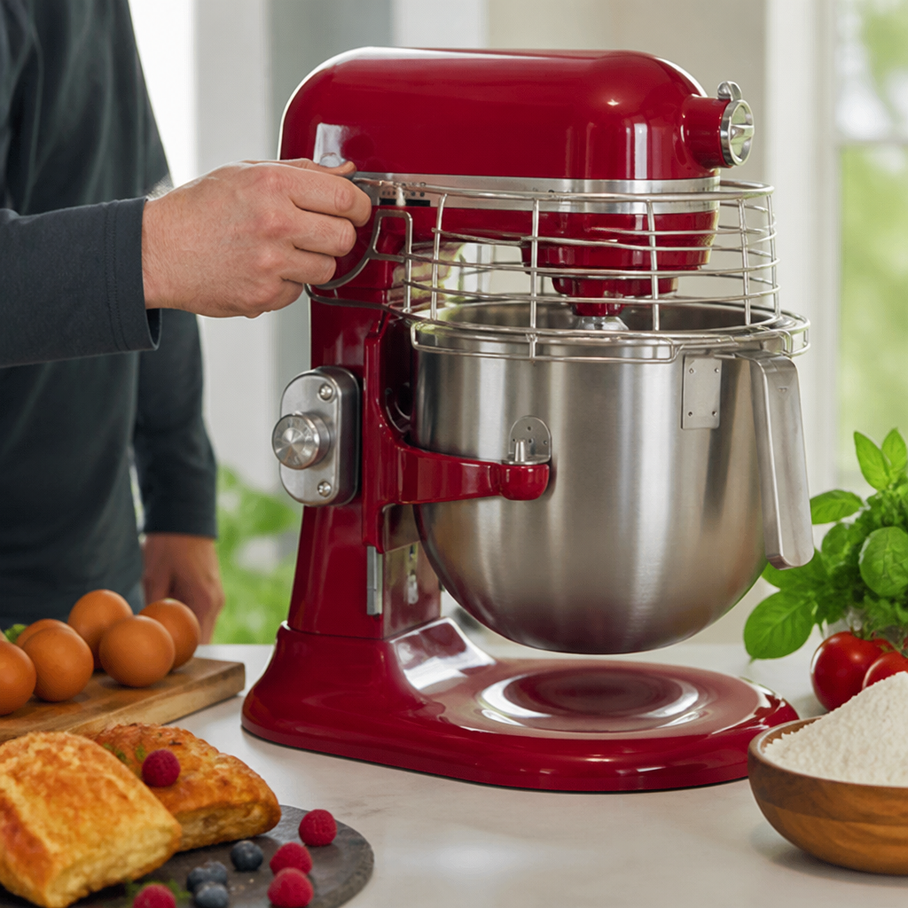 6.9L Commercial Countertop Stand Mixer with Stainless Steel Bowl
