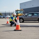 Premium 75CM Traffic Management Cone - Durable, Eco-Friendly with Weighted Base for Outdoor Use