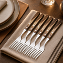 Commercial Steak Forks Set of 6 for Restaurant Use