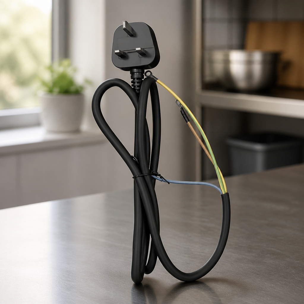 Commercial Power Cord 1500mm Rubber Spare Part for Equipment
