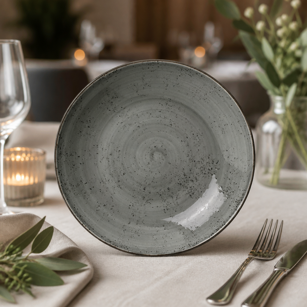 Set of 12 Commercial Smoke Coupe Bowls 255mm 1.2Ltr