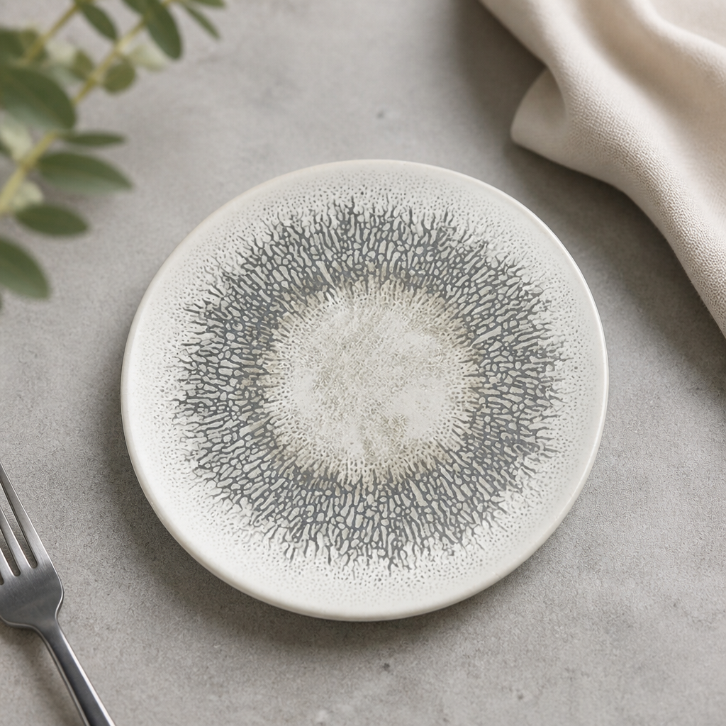 Commercial Coupe Plates 165mm Grey Super Vitrified Ceramic 12 Pack