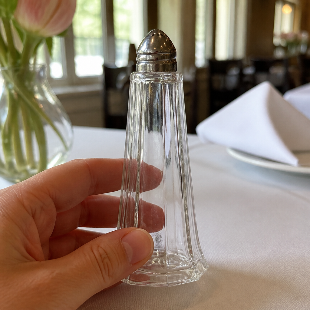 Commercial Glass Salt And Pepper Shakers 30ml 12 Pack