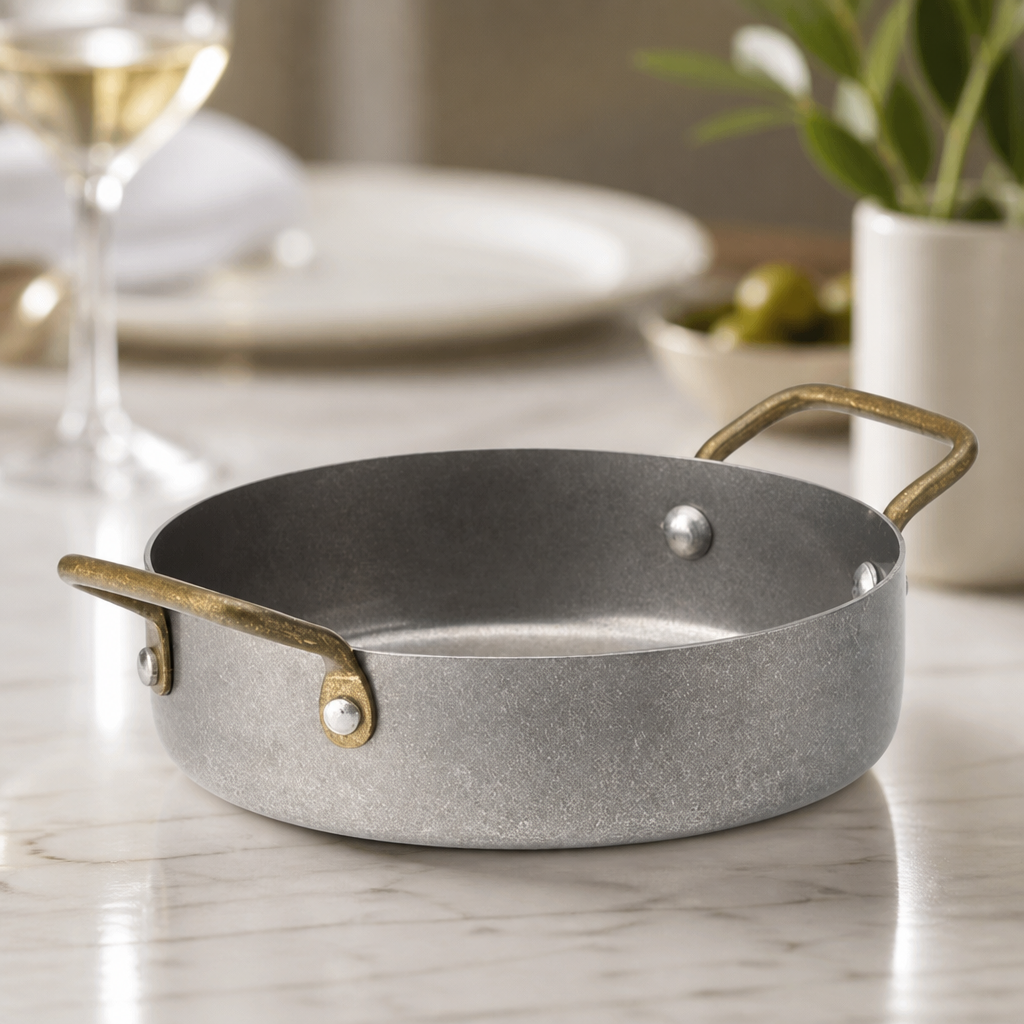 Mini Stainless Steel Balti Dishes Set of Six 5 Inch