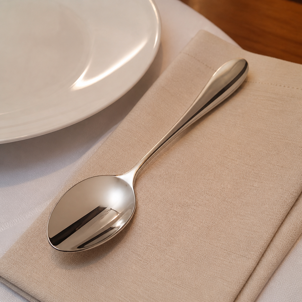 Commercial stainless steel table spoons 12 pack 203mm