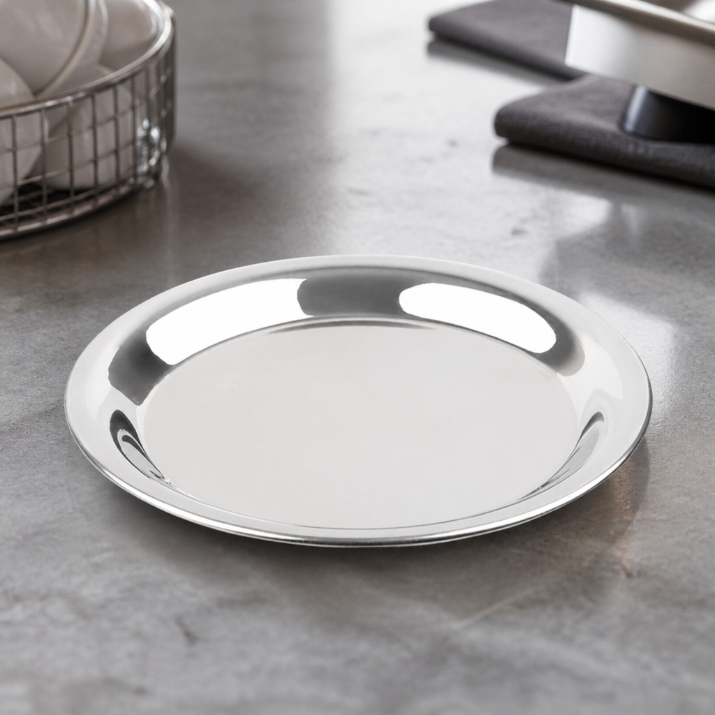 Commercial Round Stainless Steel Tip Tray 150mm for Bills