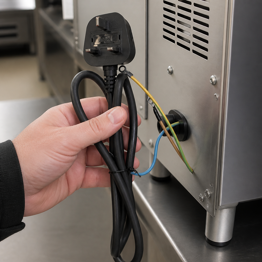 Commercial Power Cord 1500mm Rubber Spare Part for Equipment