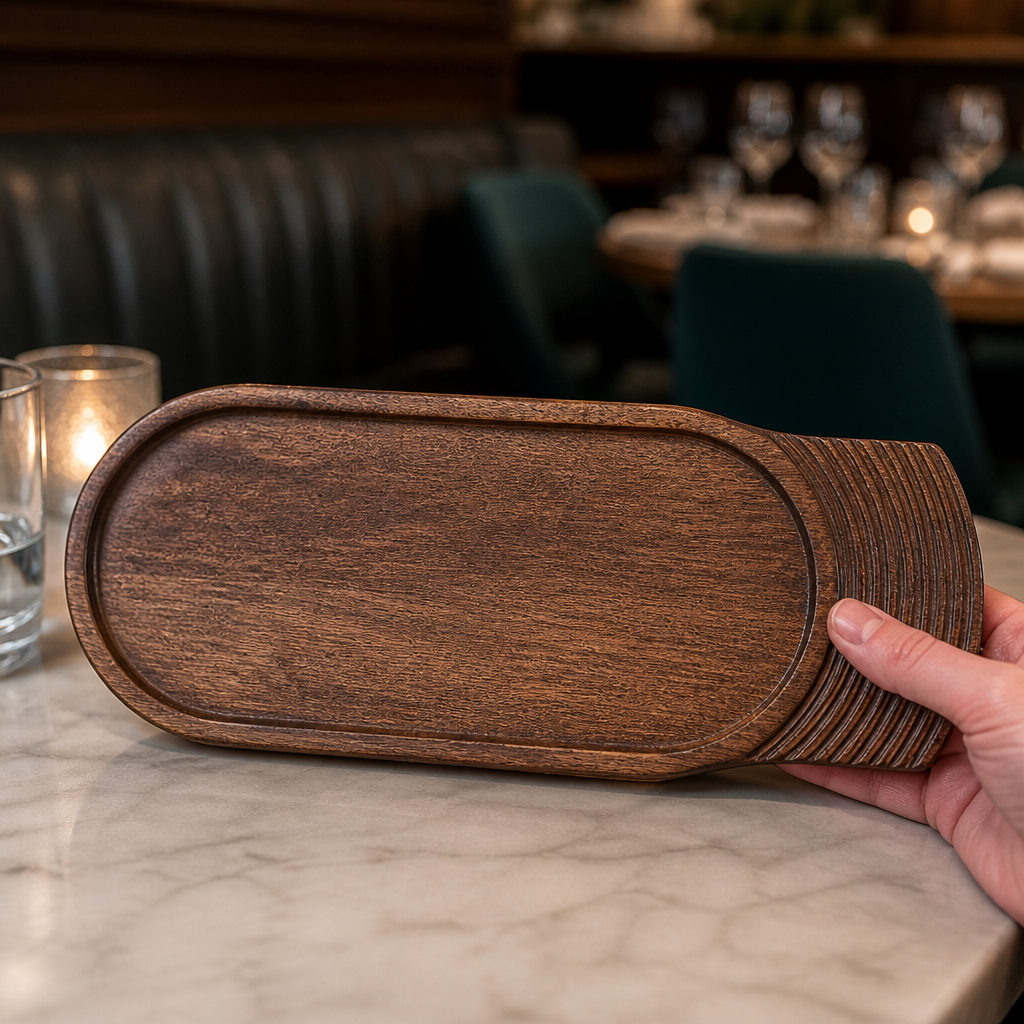 Commercial Wooden Serving Boards 355mm - 4 Pack