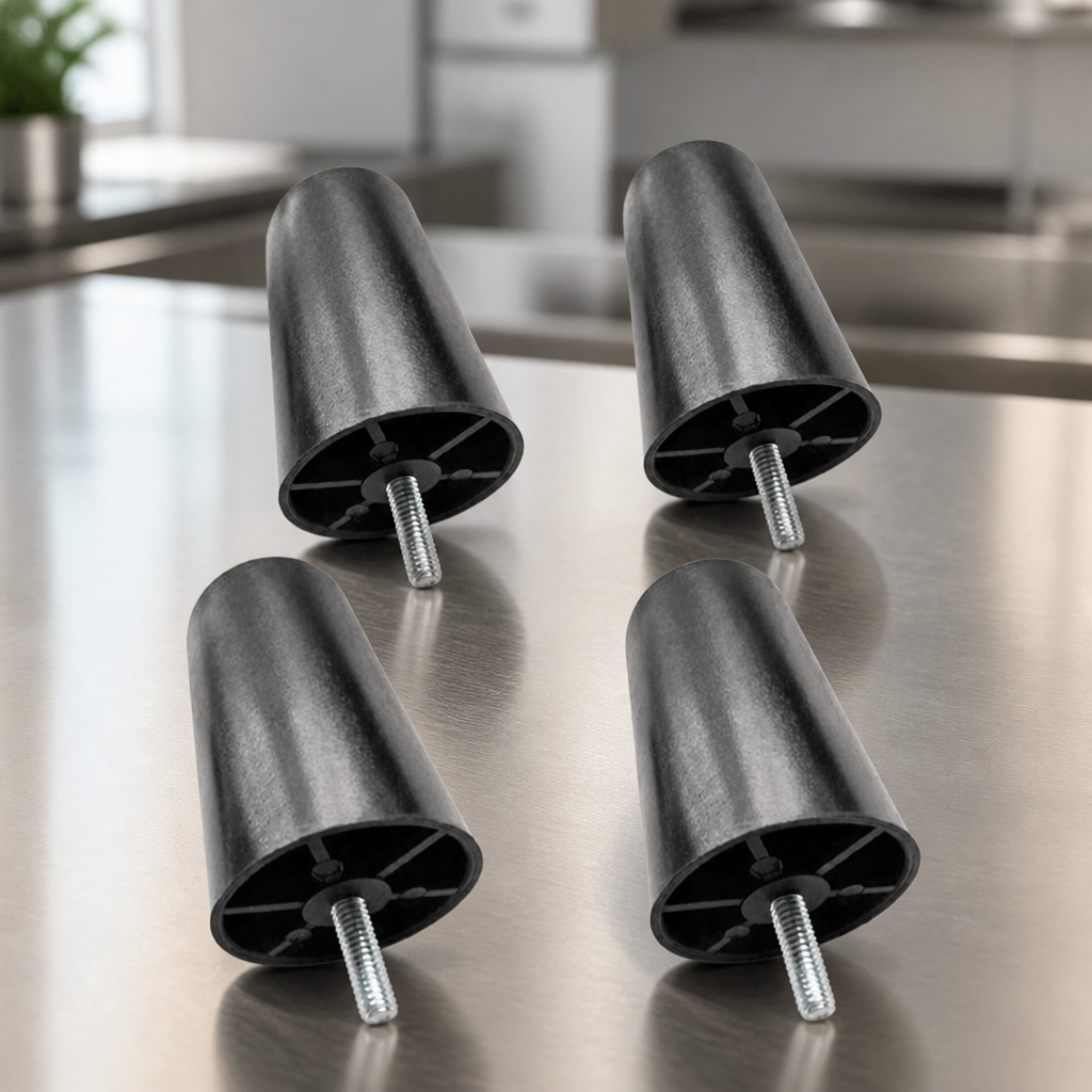 Commercial Barbecue Parts Set of 4 Feet for Gas Griddle