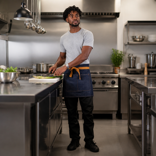 Commercial Denim Waist Apron 700mm x 430mm for Staff
