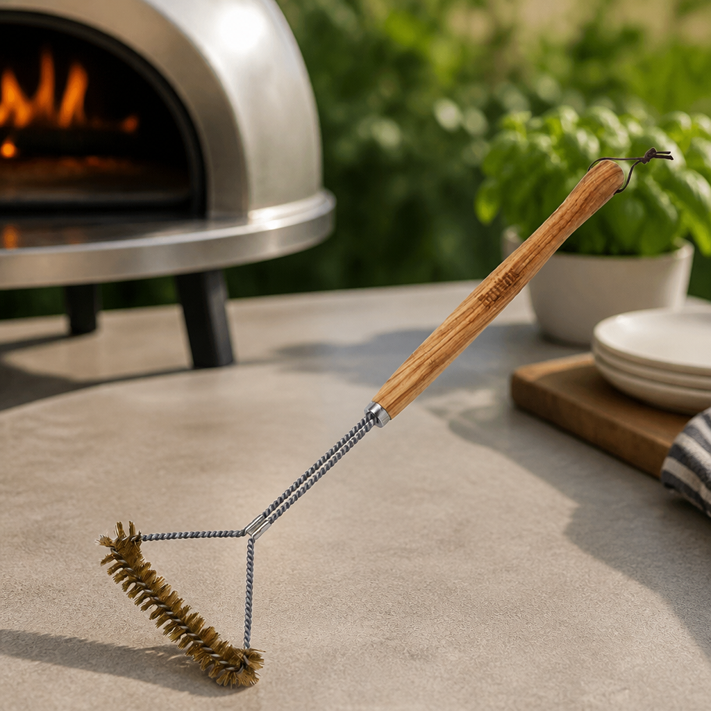 Commercial Oven Brush with Olive Wood Handle 460mm x 160mm