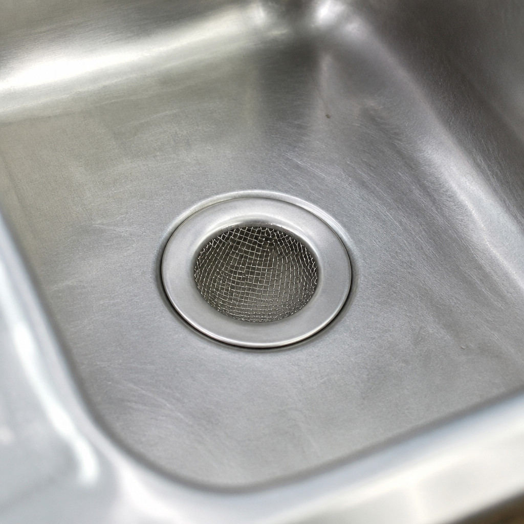 75mm fine mesh commercial sink strainer dishwasher safe
