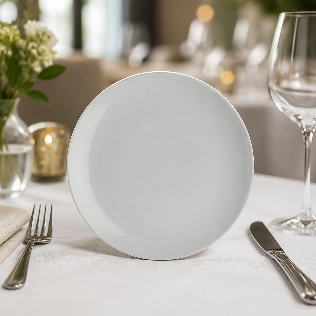 Commercial Porcelain Coupe Plates 171mm - 36 Pack