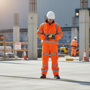 Premium High Visibility Standard Bomber Jacket in Orange - EN ISO 20471 Class 3 and EN 343 Certified with Durable Construction and Multiple Pockets