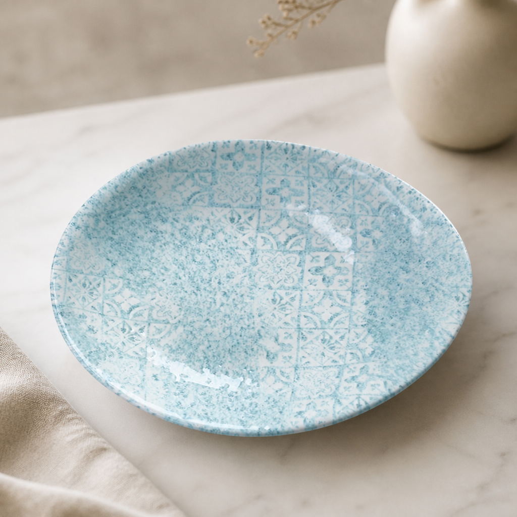 Commercial Aquamarine Round Dishes 168mm - 12 Pack