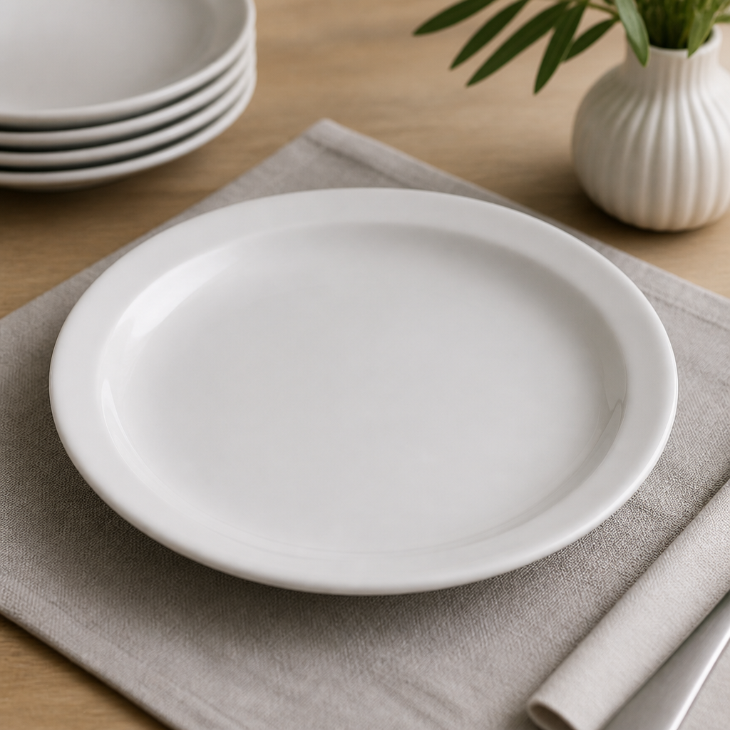 Narrow Rimmed Plates 205mm (12 Pack)