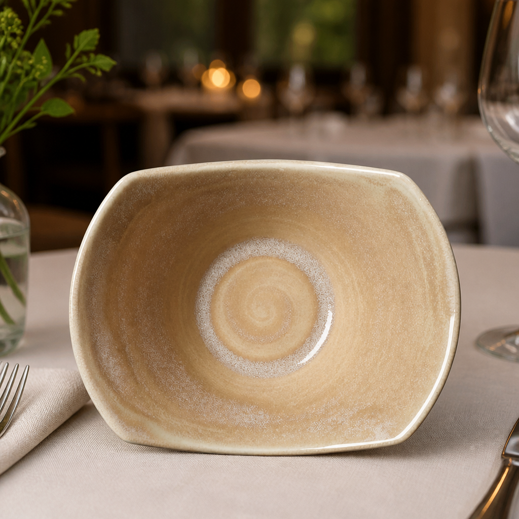 Commercial Sandstone Bowls Scoop 165mm 267ml 12 Pack