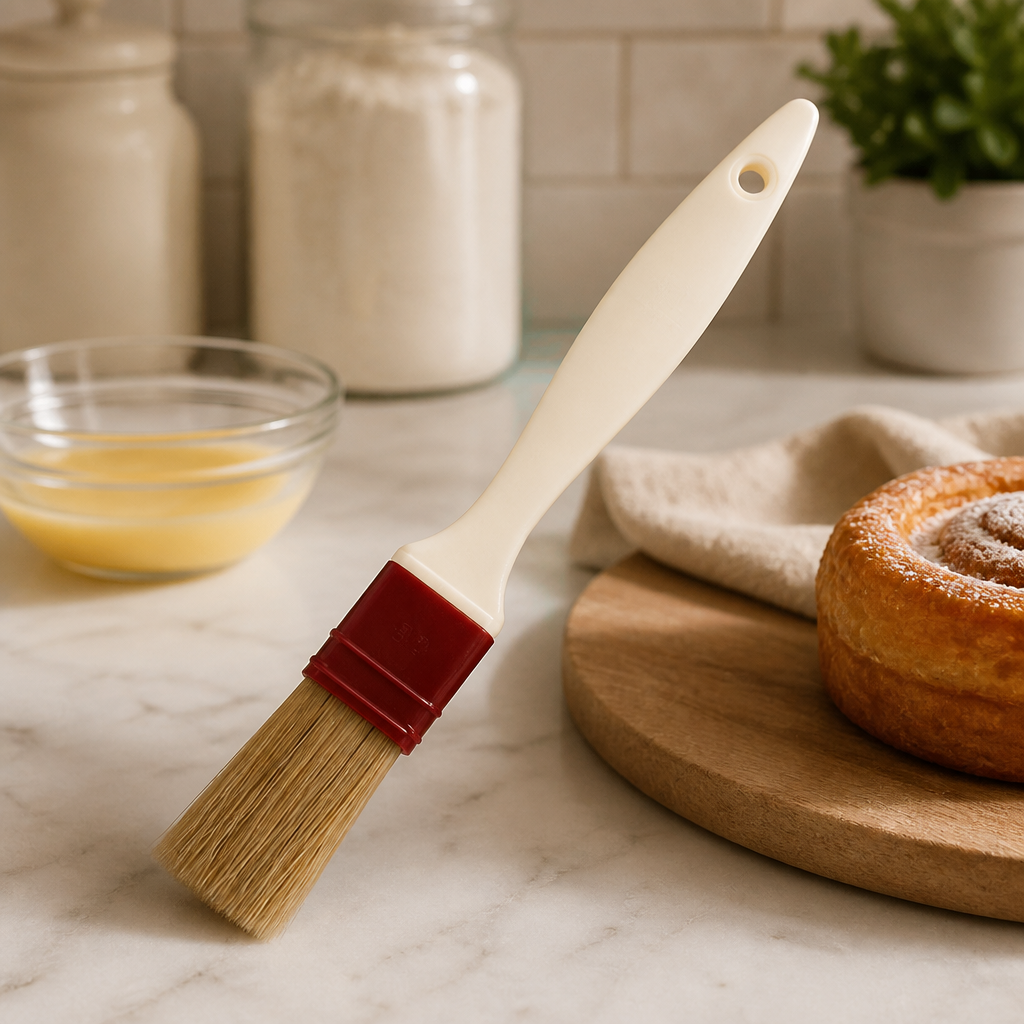 Commercial Pastry Brush 30mm Natural Bristles for Baking