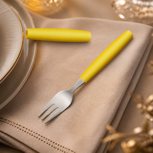 Commercial Cake Forks Yellow 165mm Pack of 12