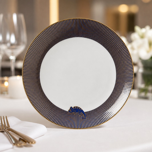Commercial Coupe Plates 165mm Dark Blue 12 Pack for Dining