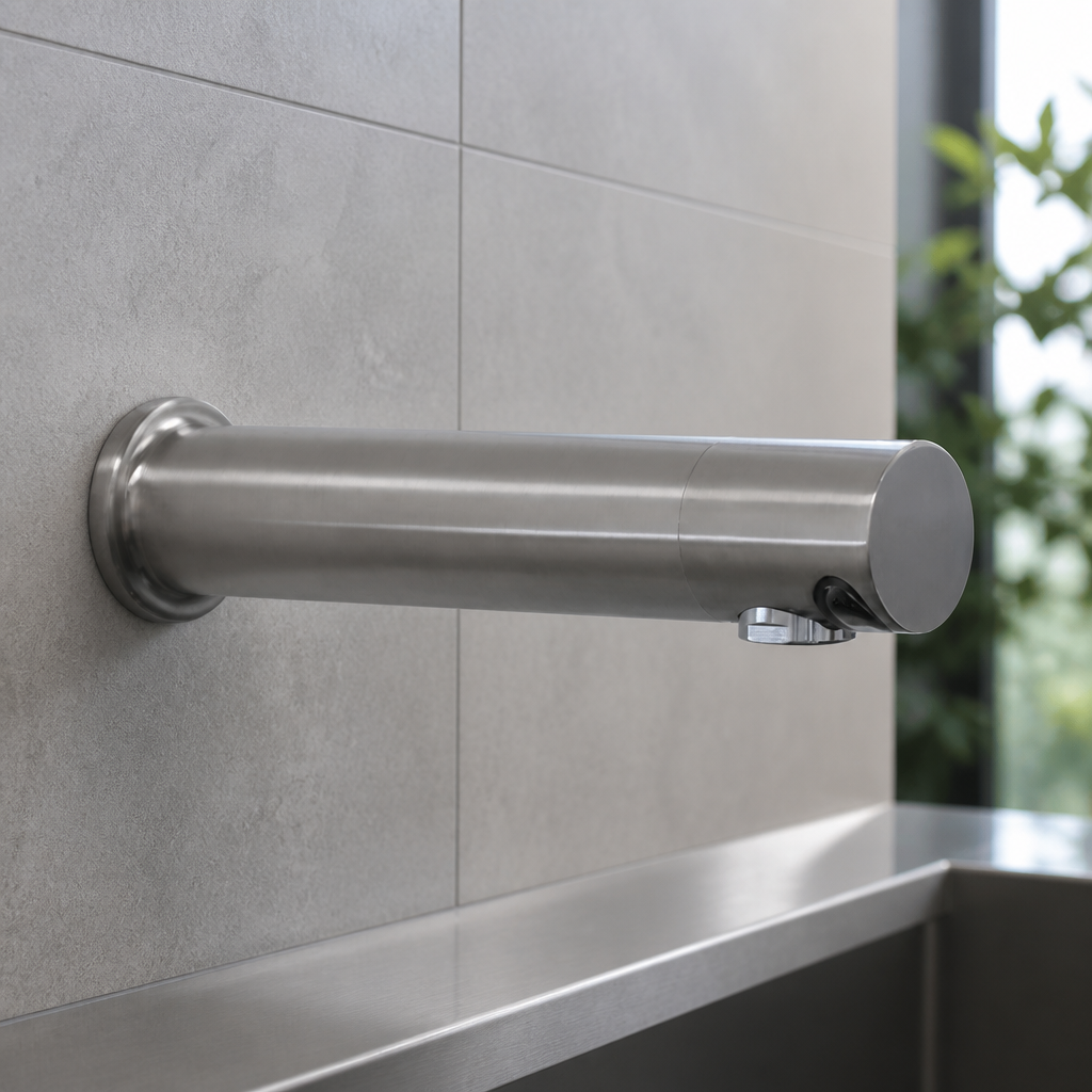 200mm Sensor Operated Commercial Sink Tap with PEX Hose
