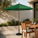 Commercial 3m Diameter Green Parasol for Outdoor Dining