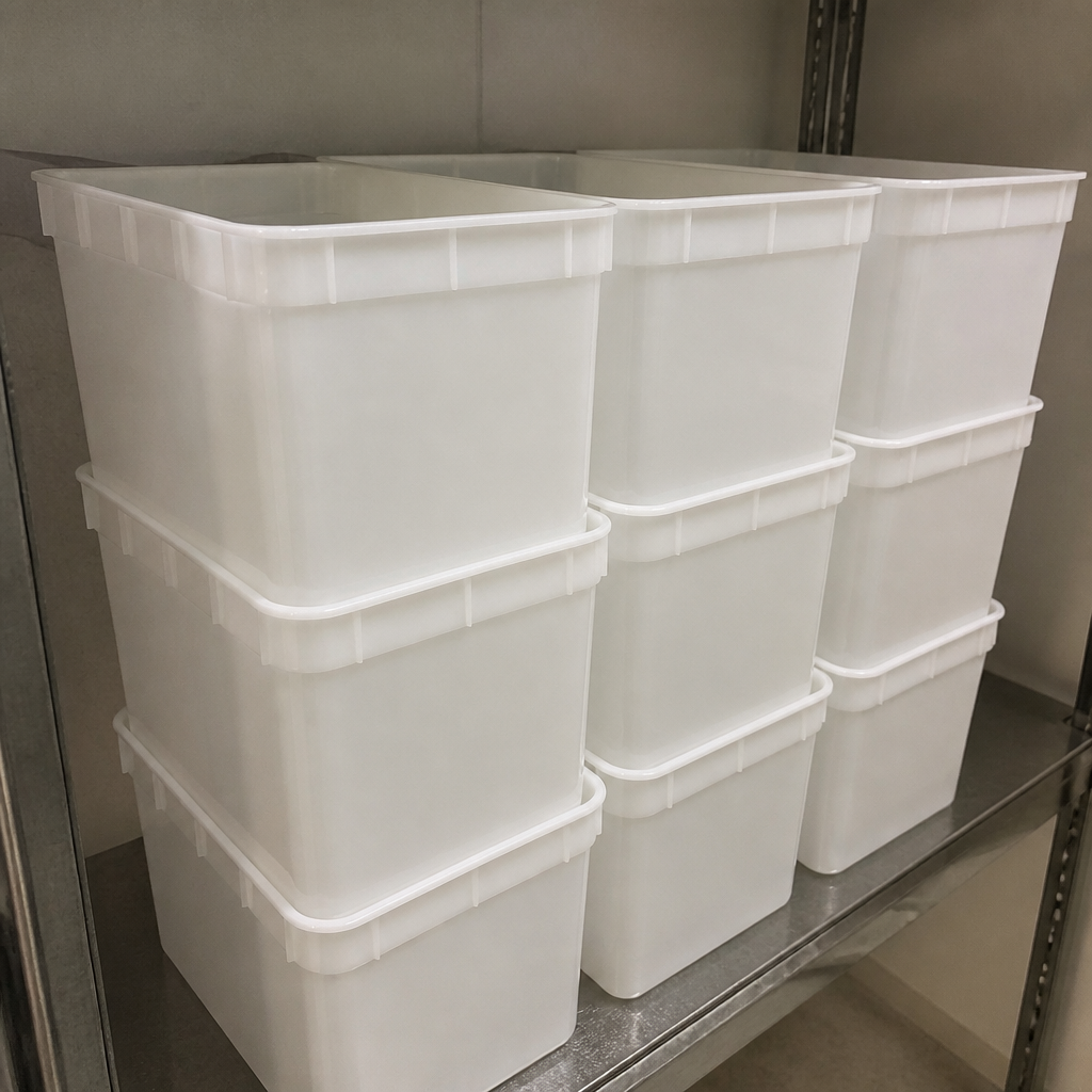 10Ltr Commercial Plastic Ice Cream Container 10 Pack