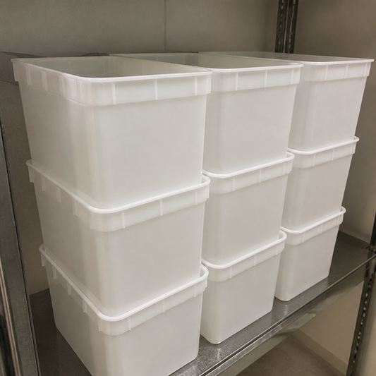 10Ltr Commercial Plastic Ice Cream Container 10 Pack