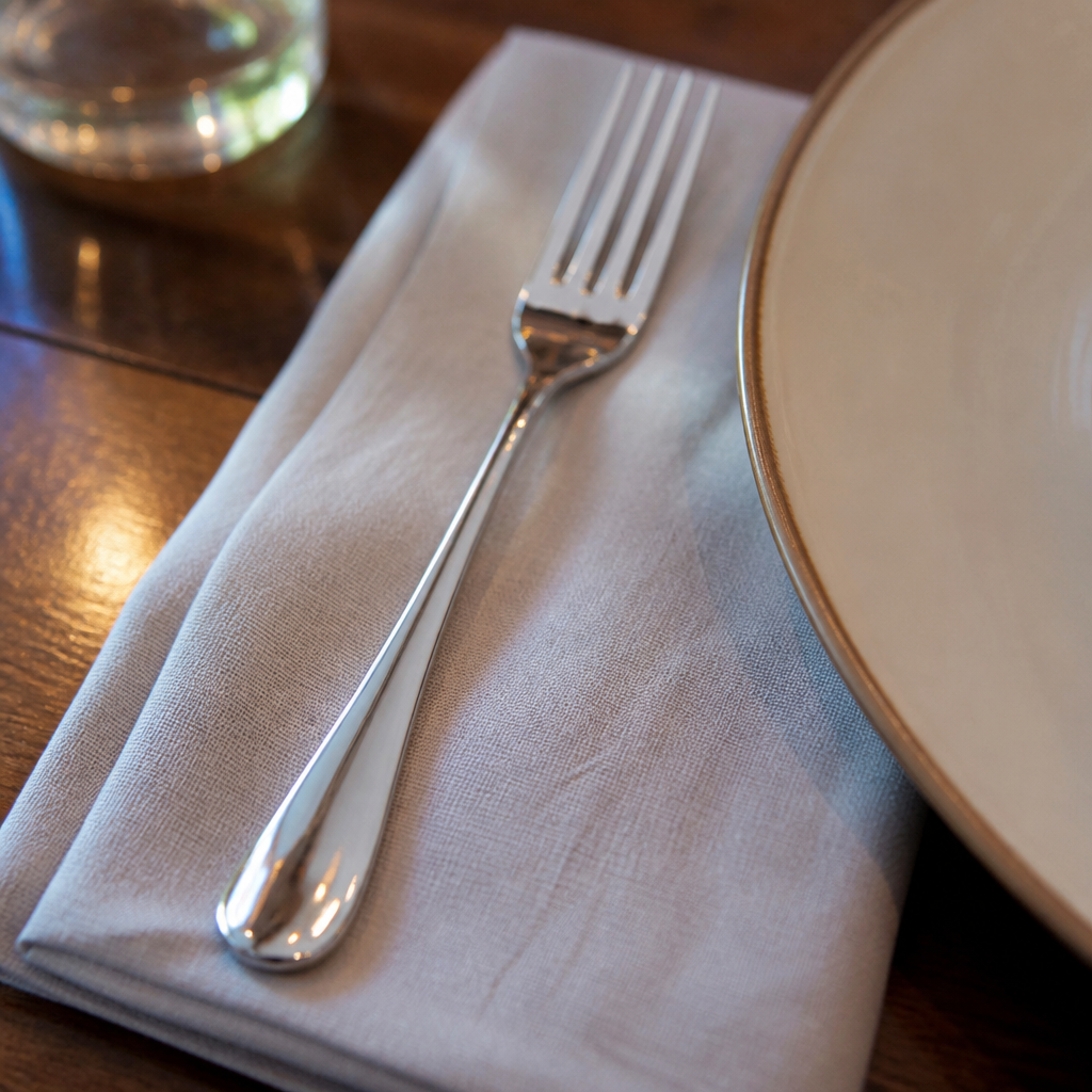 Commercial stainless steel table forks 12 pack 195mm