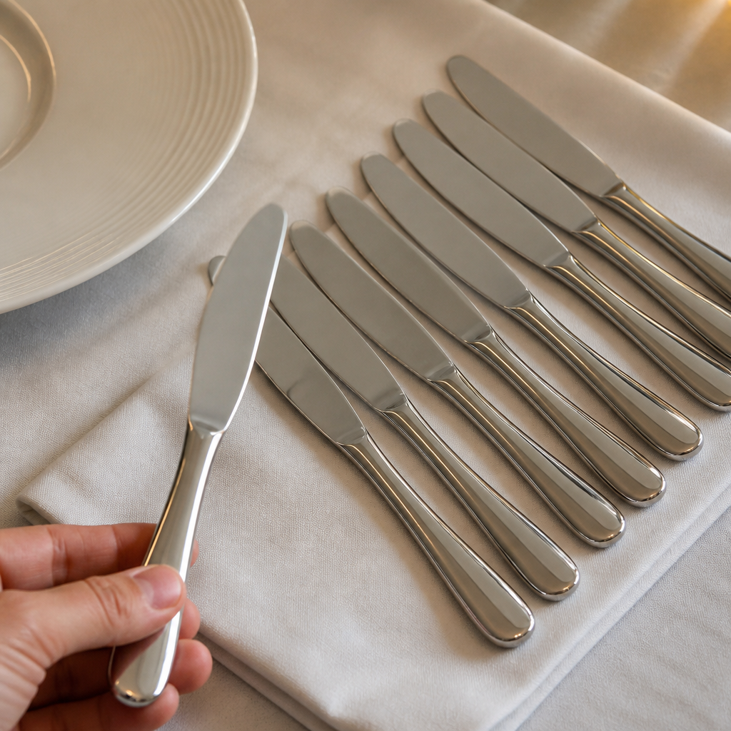 Commercial Dessert Knives 12 Pack 220mm Stainless Steel