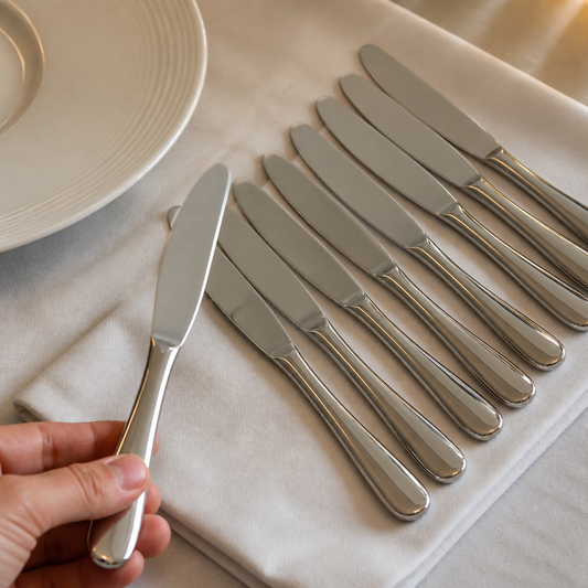 Commercial Dessert Knives 12 Pack 220mm Stainless Steel