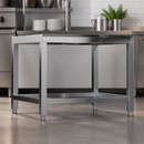 Commercial 1/1 GN Stand with Adjustable Legs Stainless Steel