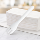 Compostable Paper Forks 155mm - 100 Pack Disposable Cutlery