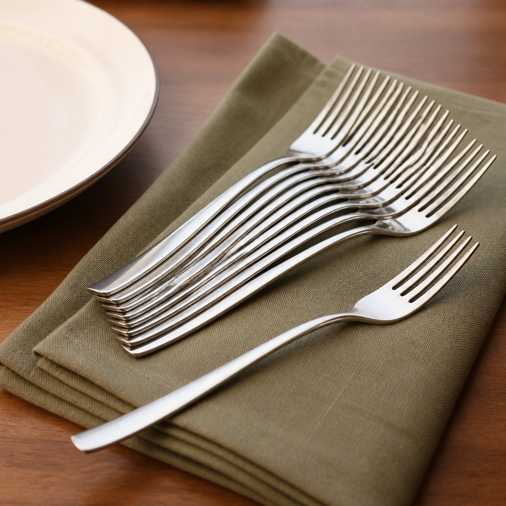 Commercial Dessert Forks 12 Pack 181mm Stainless Steel Cutlery